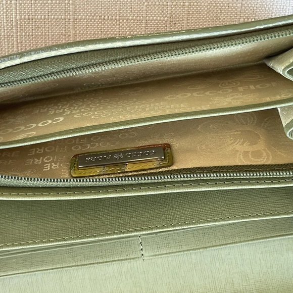 Cocco Fiore Women Clutch Wallet Multi Color Patent Leather Card Holder Purse - Picture 12 of 12